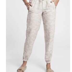 Athleta Cabo Tide Linen Jogger Camo
